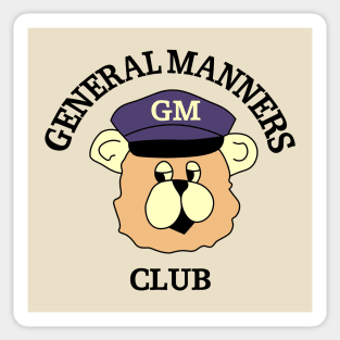 General Manners Club Sticker